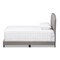 Baxton Studio Lexi Modern Light Grey Upholstered Queen Size Bed 136-7440 - alternate 2